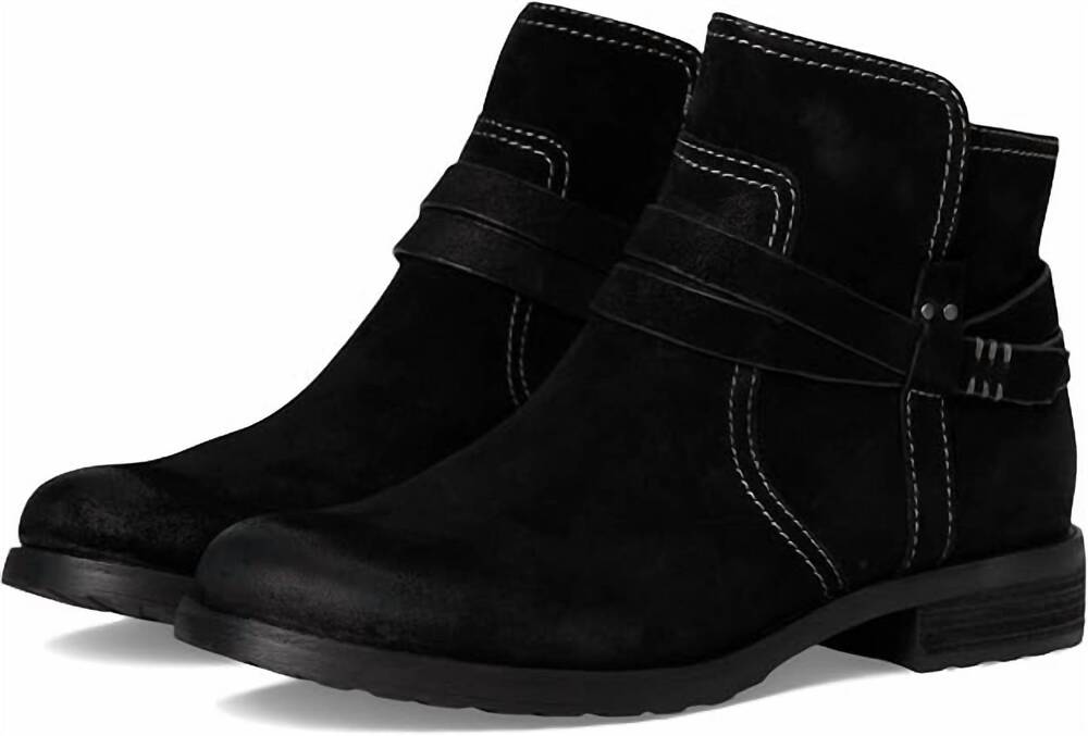 NEW SOFFT women's bridgett ankle bootie in black suede